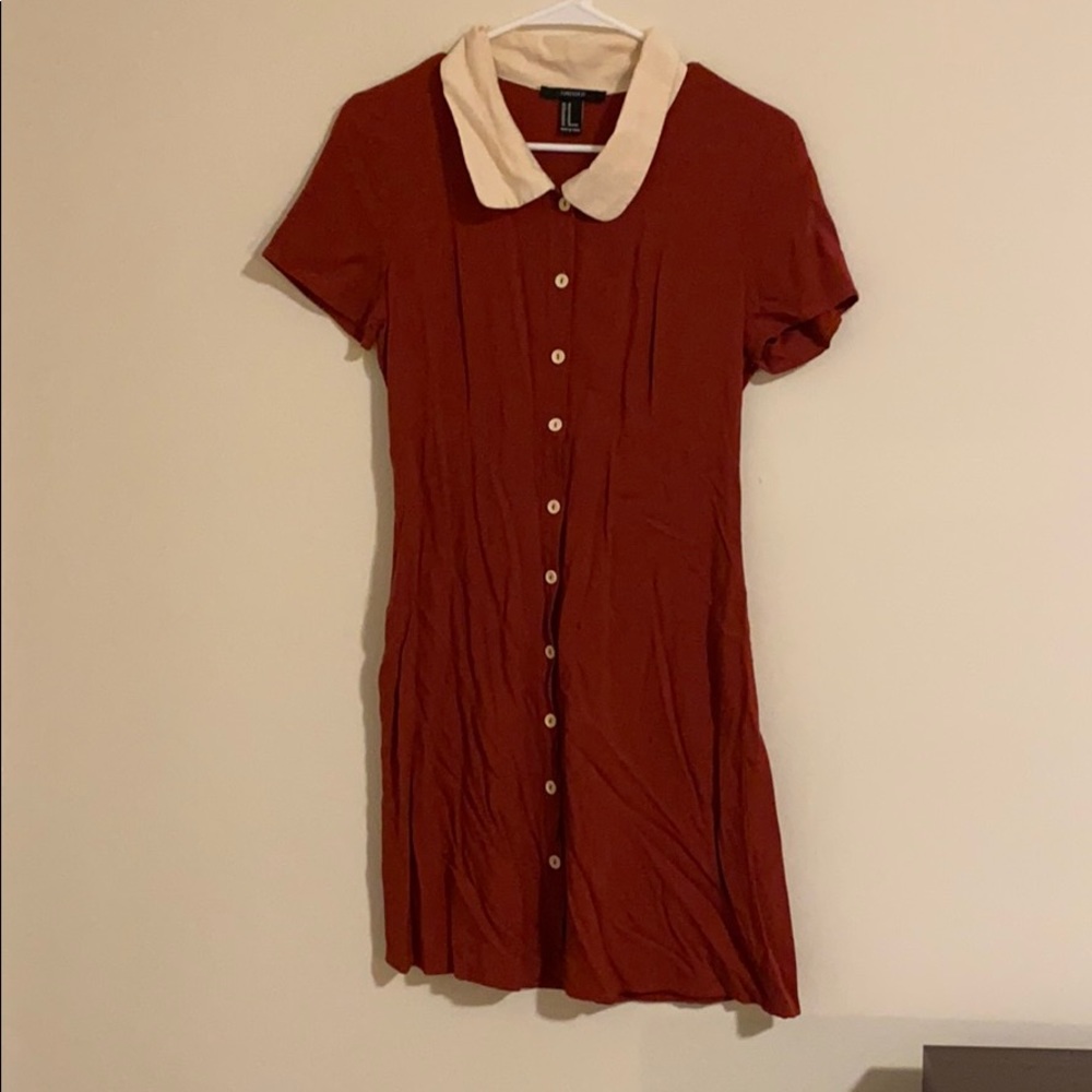 Collared Short Sleeve Dress